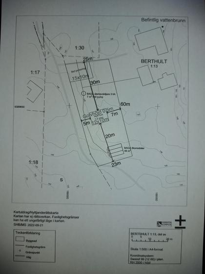 Illustrerad karta över fastigheten eller området