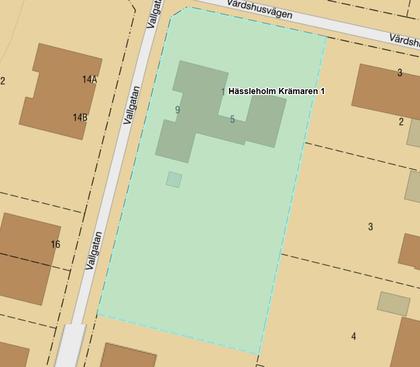 Illustrerad karta över fastigheten eller området