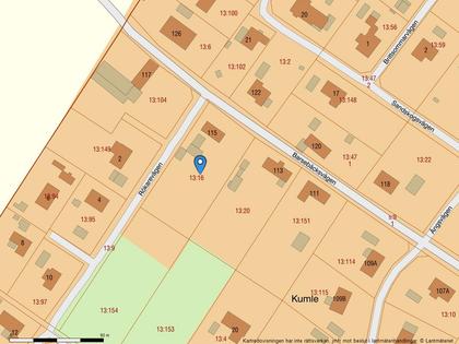 Illustrerad karta över fastigheten eller området