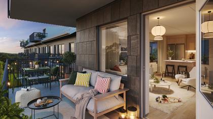 Balkong eller utsiktsbild