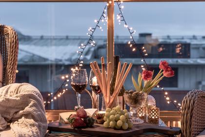 Balkong eller utsiktsbild