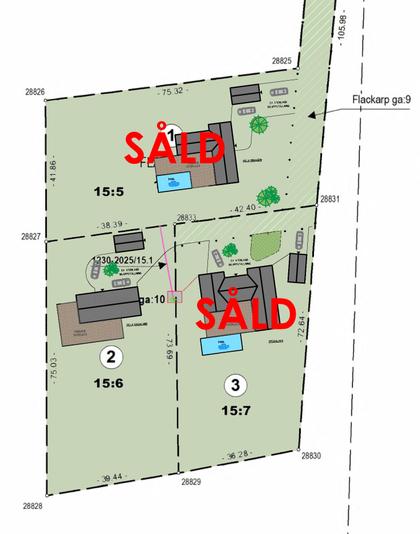 Illustrerad karta över fastigheten eller området