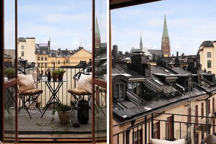 Balkong eller utsiktsbild