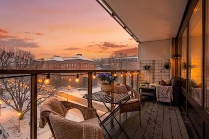 Balkong eller utsiktsbild