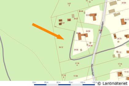 Illustrerad karta över fastigheten eller området