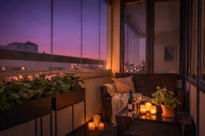 Balkong eller utsiktsbild