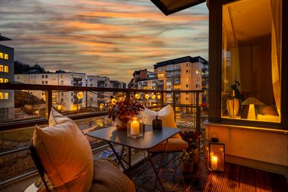 Balkong eller utsiktsbild