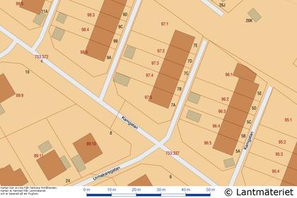 Illustrerad karta över fastigheten eller området