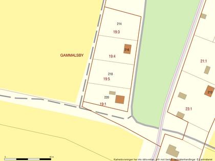 Illustrerad karta över fastigheten eller området