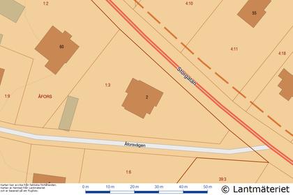 Illustrerad karta över fastigheten eller området