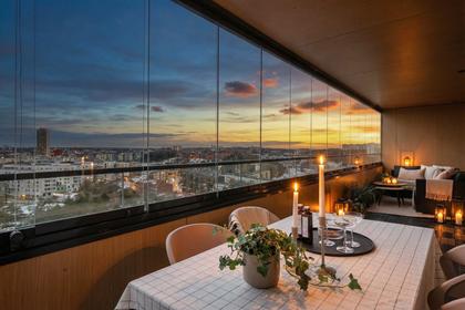 Balkong eller utsiktsbild