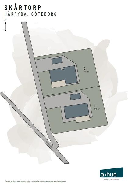 Illustrerad karta över fastigheten eller området