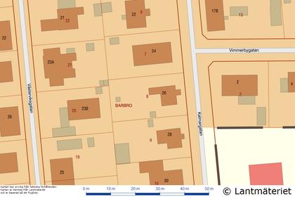 Illustrerad karta över fastigheten eller området