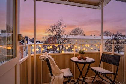 Balkong eller utsiktsbild