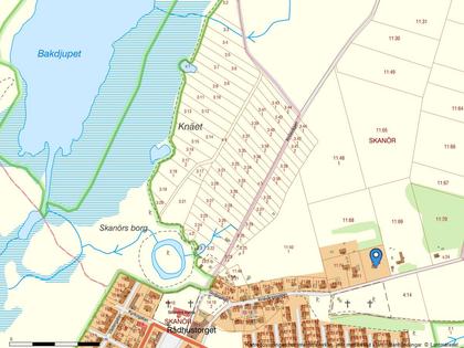 Illustrerad karta över fastigheten eller området