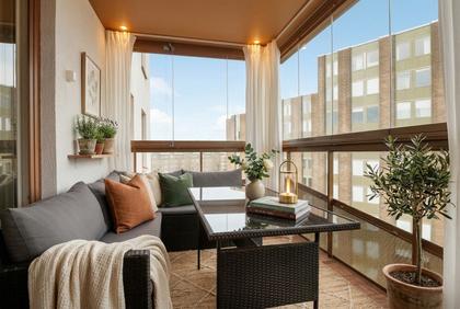 Balkong eller utsiktsbild