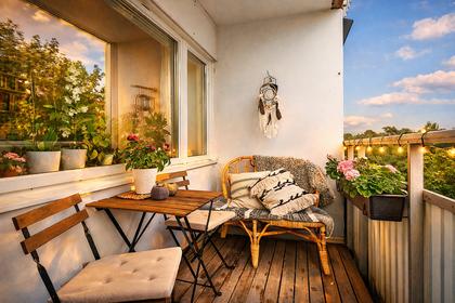 Balkong eller utsiktsbild