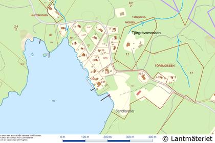Illustrerad karta över fastigheten eller området