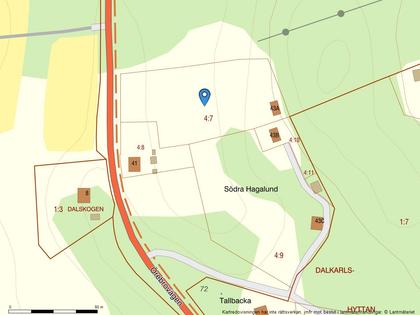 Illustrerad karta över fastigheten eller området