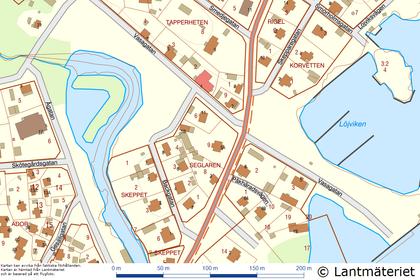 Illustrerad karta över fastigheten eller området