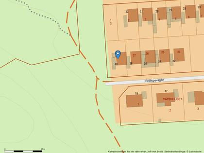 Illustrerad karta över fastigheten eller området