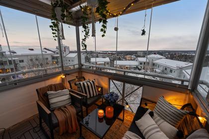 Balkong eller utsiktsbild