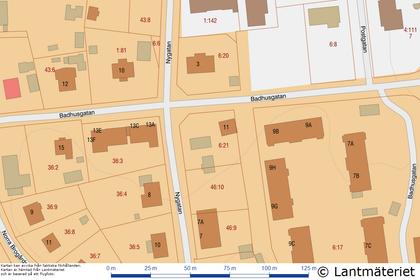 Illustrerad karta över fastigheten eller området