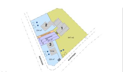 Illustrerad karta över fastigheten eller området