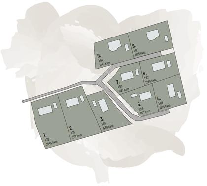 Illustrerad karta över fastigheten eller området