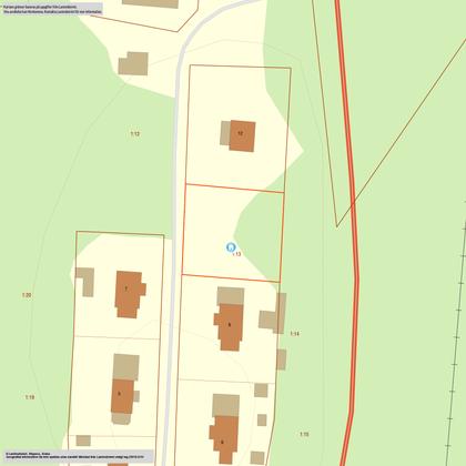 Illustrerad karta över fastigheten eller området