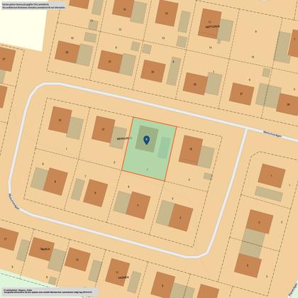 Illustrerad karta över fastigheten eller området