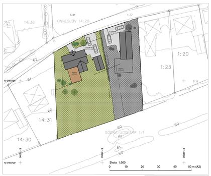 Illustrerad karta över fastigheten eller området