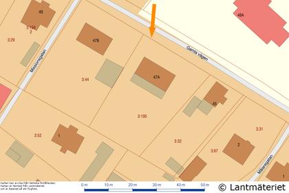 Illustrerad karta över fastigheten eller området