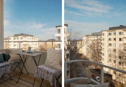 Balkong eller utsiktsbild