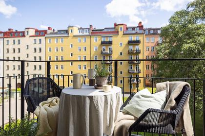 Balkong eller utsiktsbild