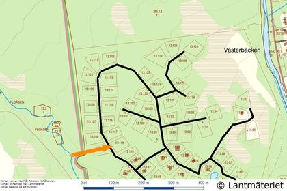 Illustrerad karta över fastigheten eller området