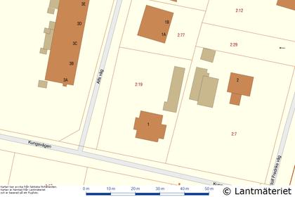 Illustrerad karta över fastigheten eller området