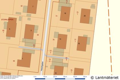 Illustrerad karta över fastigheten eller området