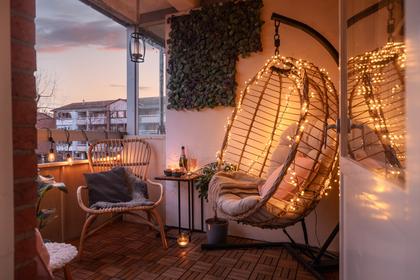 Balkong eller utsiktsbild