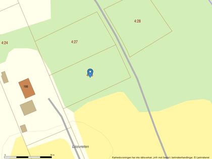 Illustrerad karta över fastigheten eller området