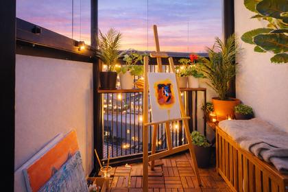 Balkong eller utsiktsbild