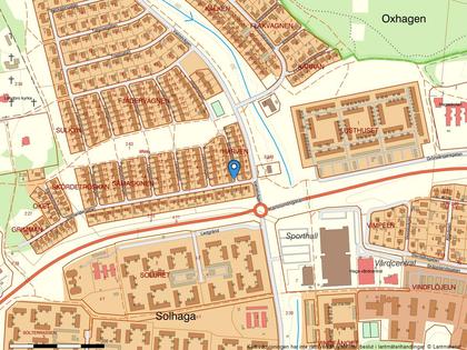 Illustrerad karta över fastigheten eller området