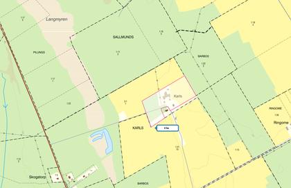 Illustrerad karta över fastigheten eller området