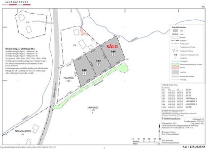 Illustrerad karta över fastigheten eller området