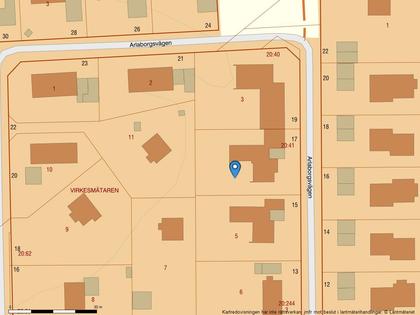 Illustrerad karta över fastigheten eller området