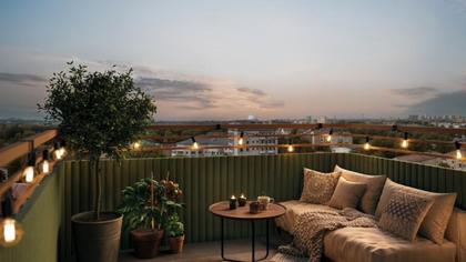 Balkong eller utsiktsbild