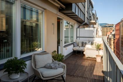 Balkong eller utsiktsbild