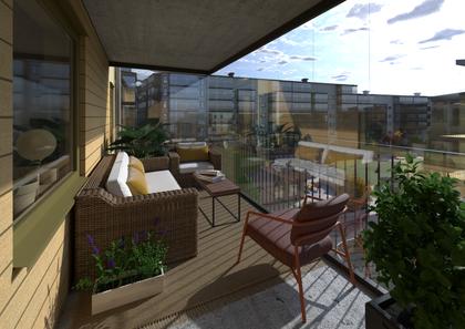 Balkong eller utsiktsbild