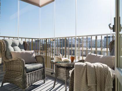 Balkong eller utsiktsbild