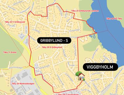 Illustrerad karta över fastigheten eller området